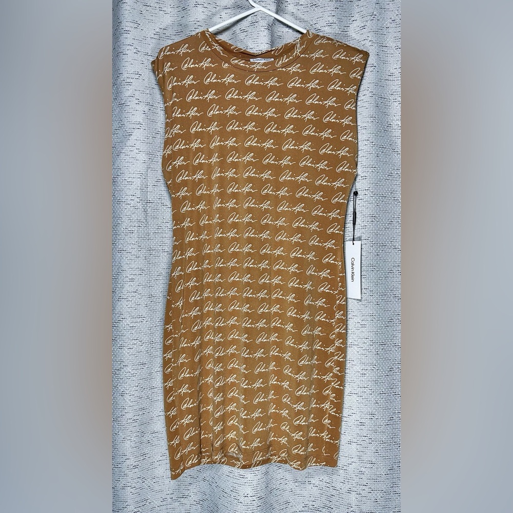 Calvin Klein Logo Sleeveless Dress